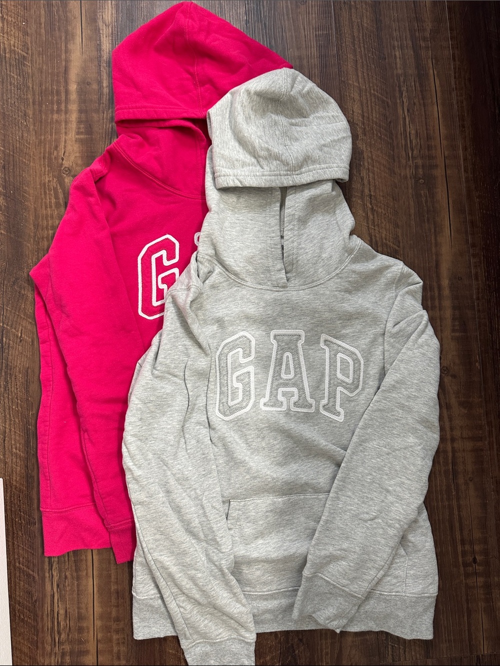 GAP Size Small Women’s Hooded Sweatshirts- Gray & Hot Pink